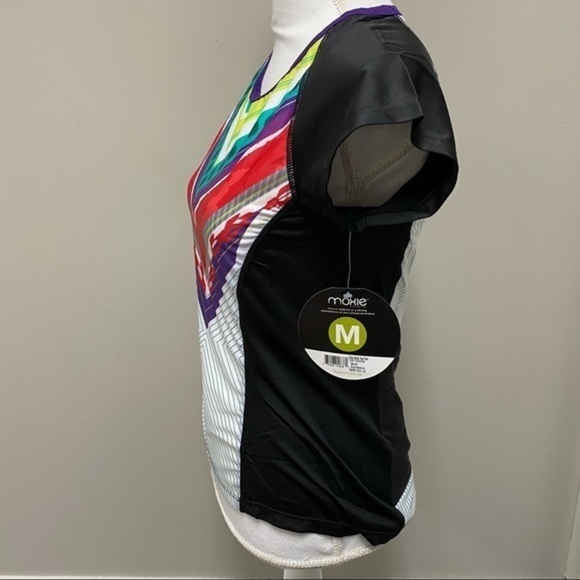 Moxie Cycling Co Multi Color Block Tee Shirt - Picture 2 of 11